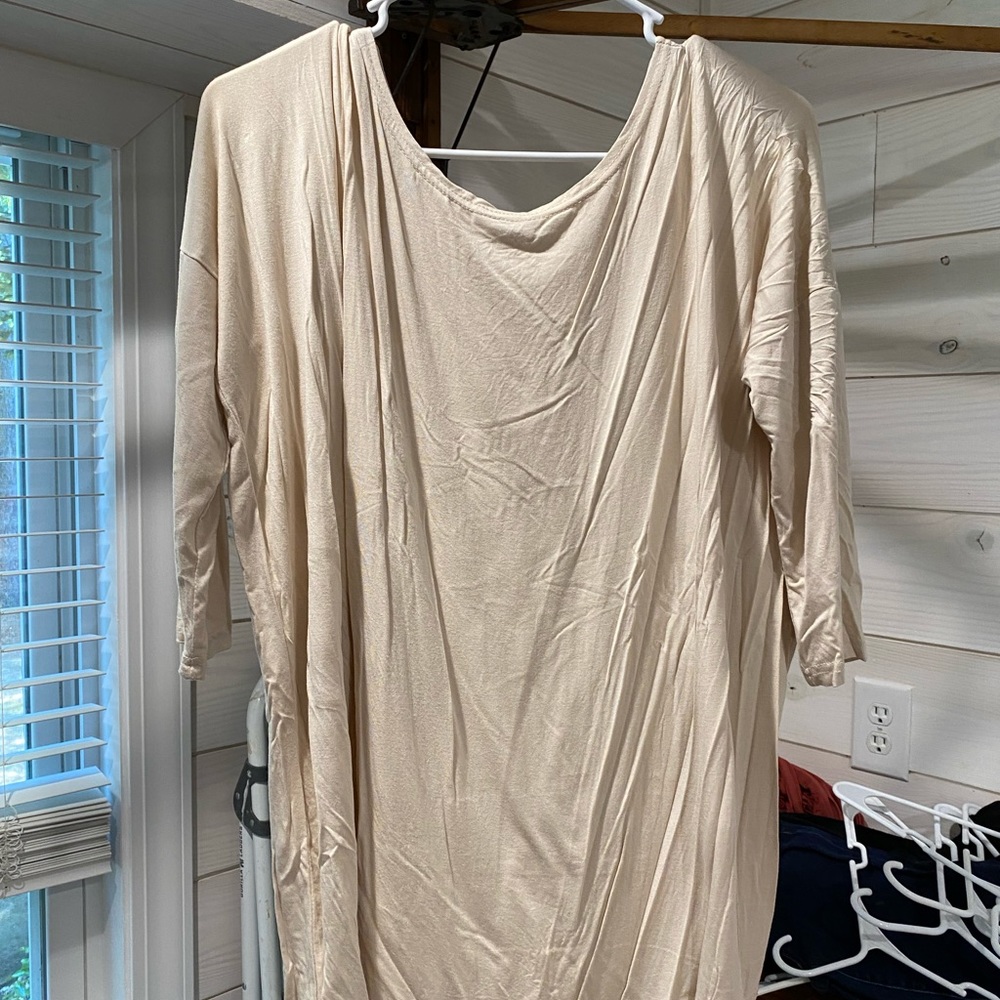 Cream piko top
